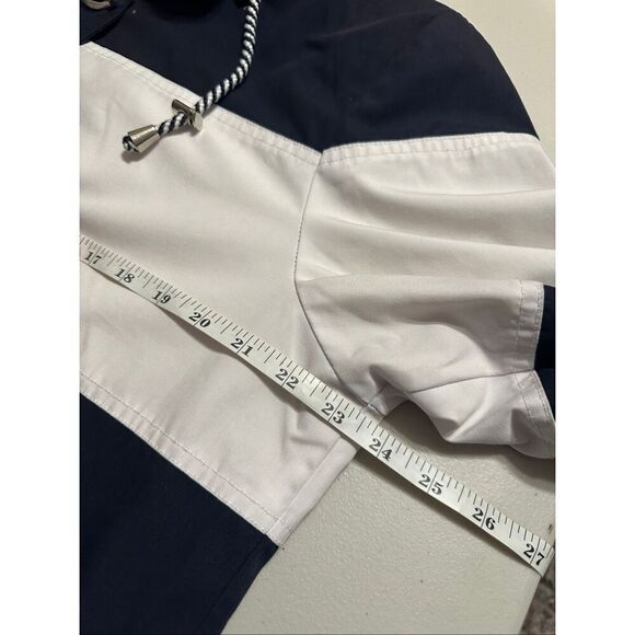 Mackintosh Women's Black Cream Colorblock Toggle Lined Windbreaker Jacket Large - Picture 4 of 7